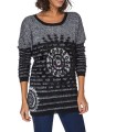 Sweater soft touch print 101 idées 6180W