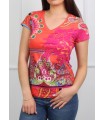 camiseta top antelina floral etnica 101 idées 3145Y