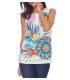boho chic camiseta top floral etnica 101 idées 1654P ropa fashion de mujer